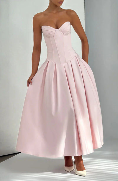 CAMILLE MIDI DRESS – BLUSH